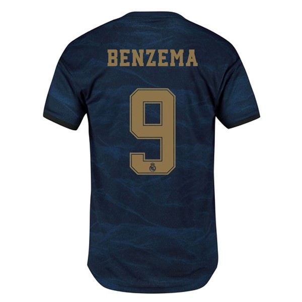 Camiseta Real Madrid NO.9 Benzema 2ª Kit 2019 2020 Azul
